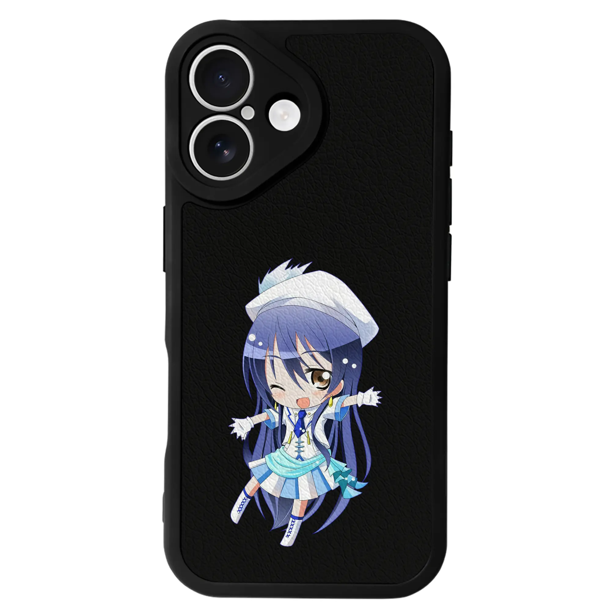 Love Live! グッズ,園田海未 - IPhone 16シリーズ対応 ・ シリコンスマホケース ・ レザー調 ・ 高精度フィット ・ 耐衝撃 ・ ワイヤレス充電対応 ・ 精密カット